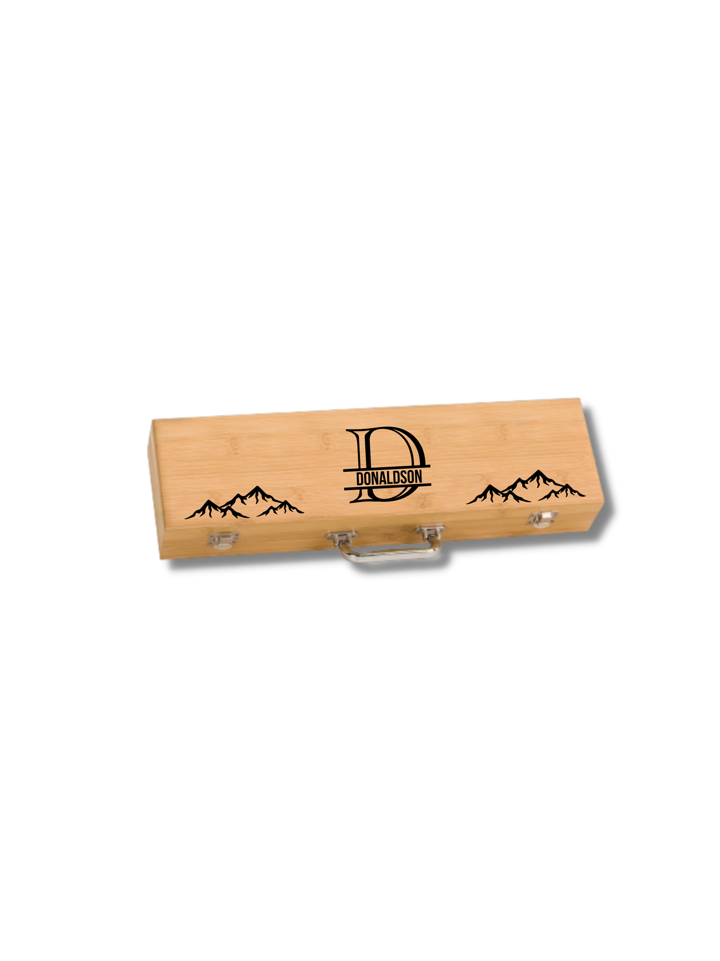 3-Piece Bamboo BBQ Set in Bamboo Case