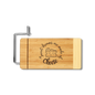 Bamboo Rectangle Cutting Board with Metal Cheese Cutter