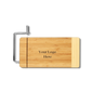 Bamboo Rectangle Cutting Board with Metal Cheese Cutter