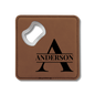 Square Bottle Opener Coasters - (Set of 4)