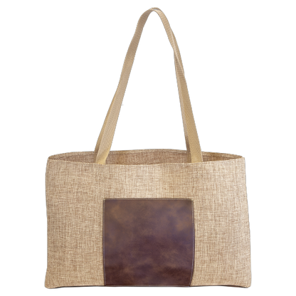 Burlap & Canvas Bag