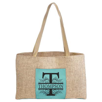 Burlap & Canvas Bag